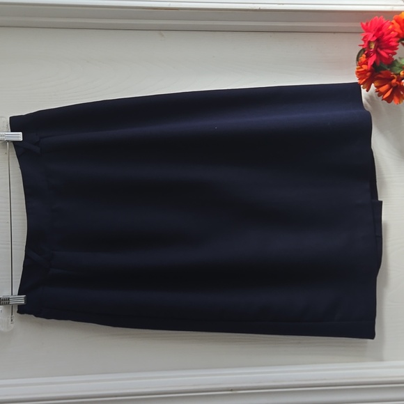 1980s Vintage Navy Skirt Addition Elle - Picture 11 of 13